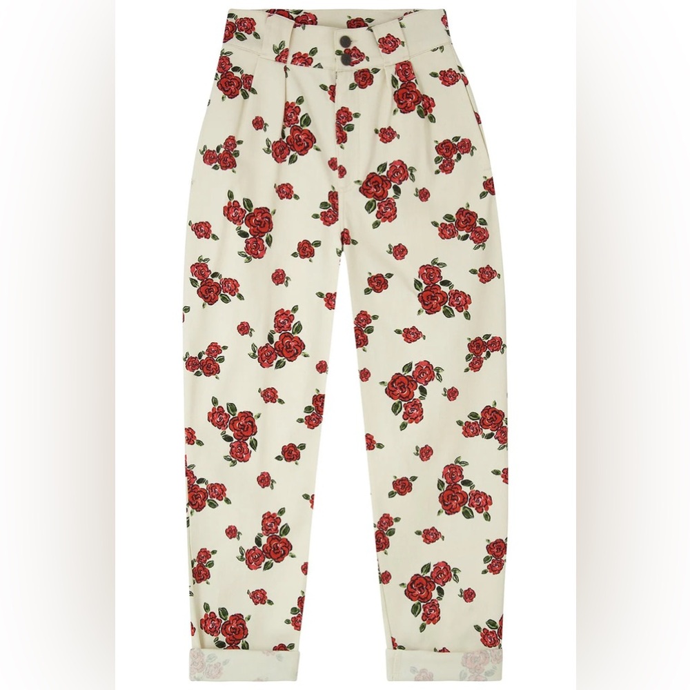 Lucy & Yak Addison High Waisted Tapered Jeans Rosella 38